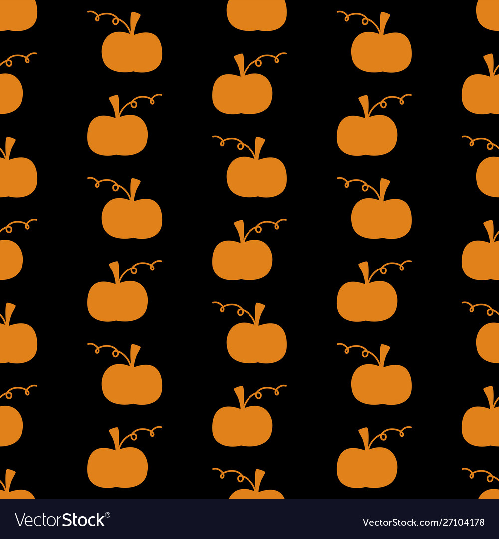 Pumpkin pattern Royalty Free Vector Image - VectorStock