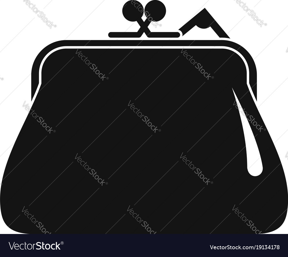 simple black purse