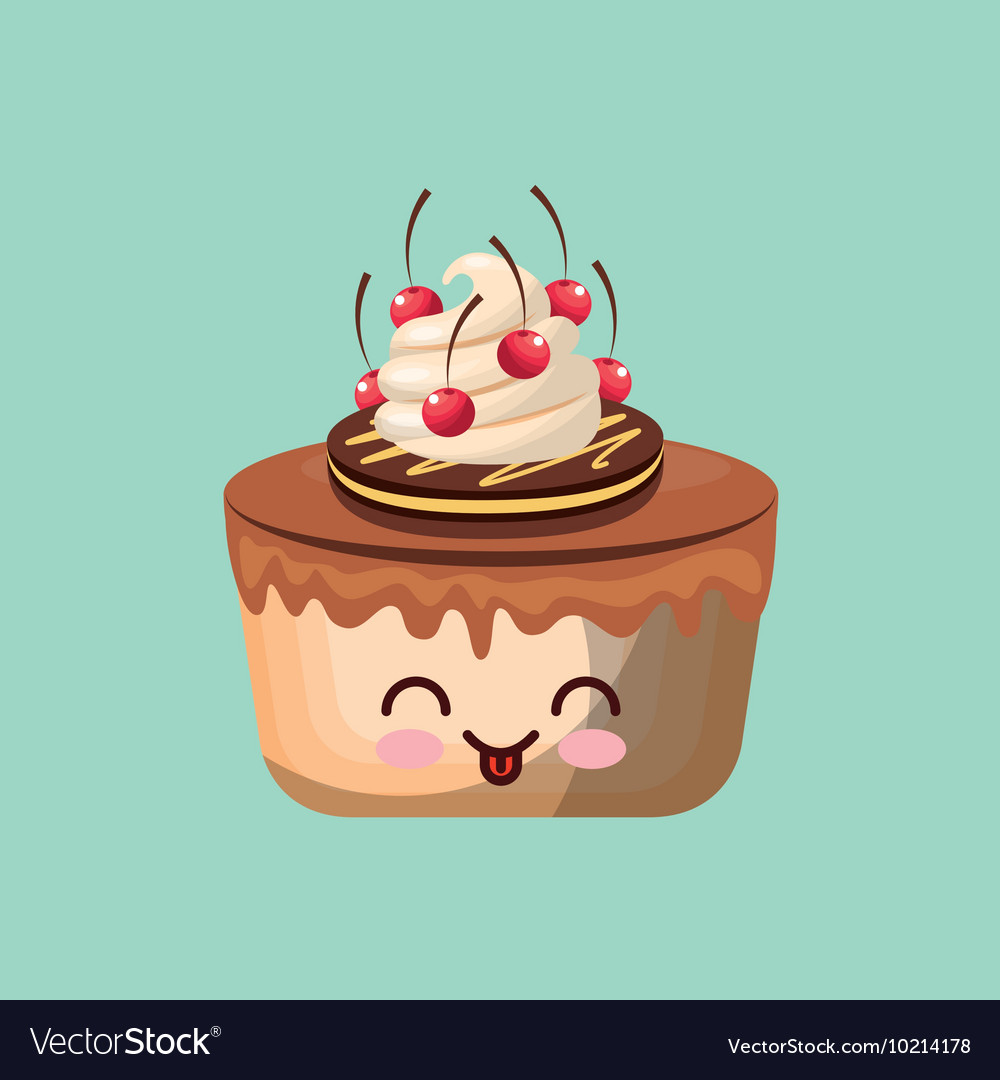 Süße Cupcake-Ikone Design