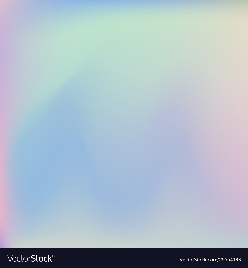 Abstract blurred holographic gradient background Vector Image