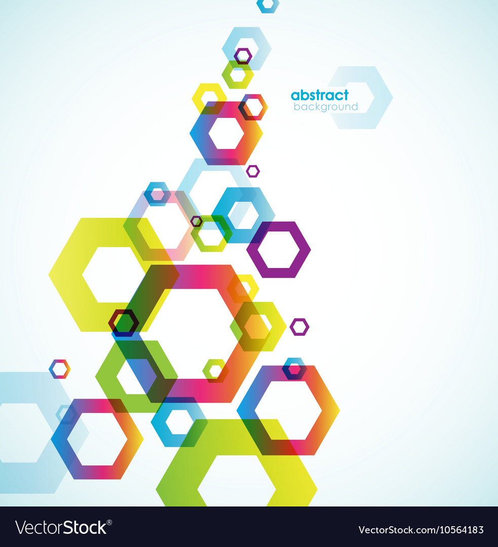 Abstract hexagon background with place for your