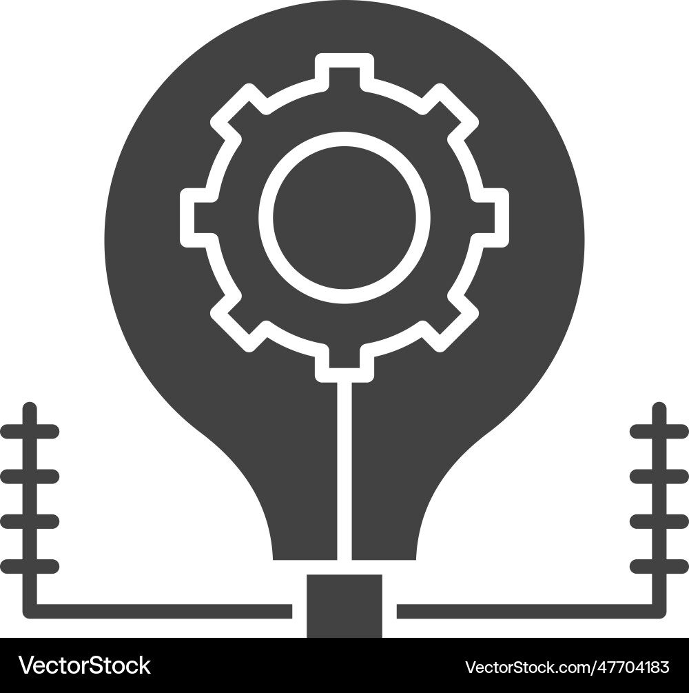 Idea generation icon image Royalty Free Vector Image