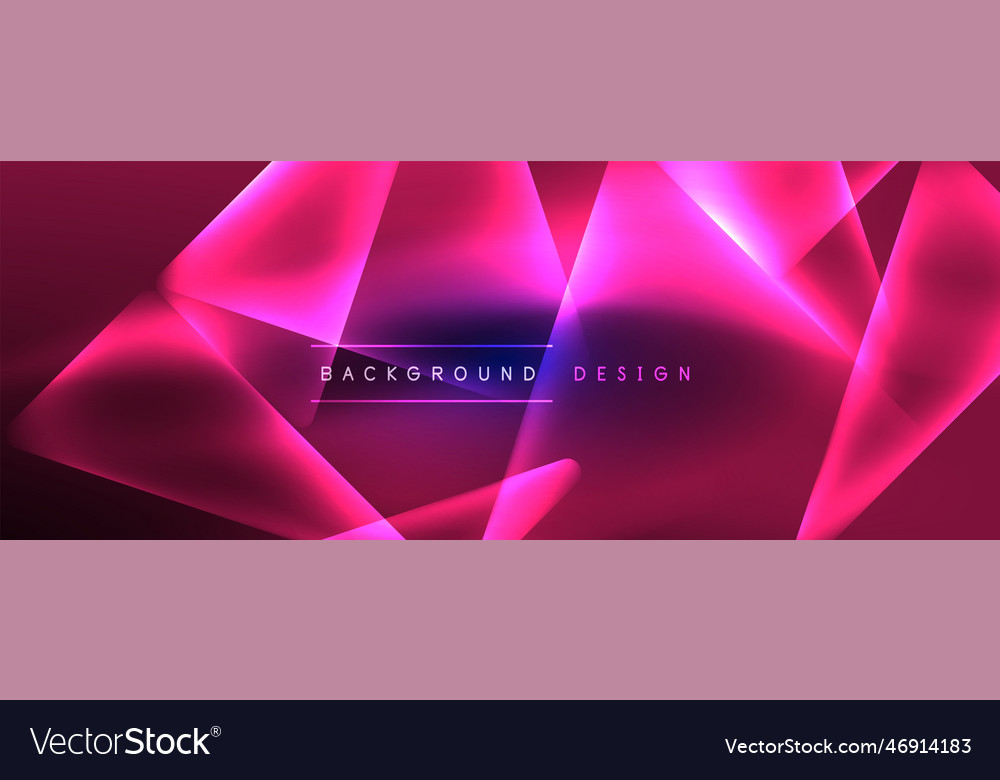 Neon lights hacking geometric background virtual Vector Image