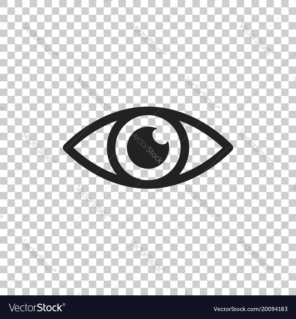 Simple eye icon eyesight pictogram in flat style Vector Image