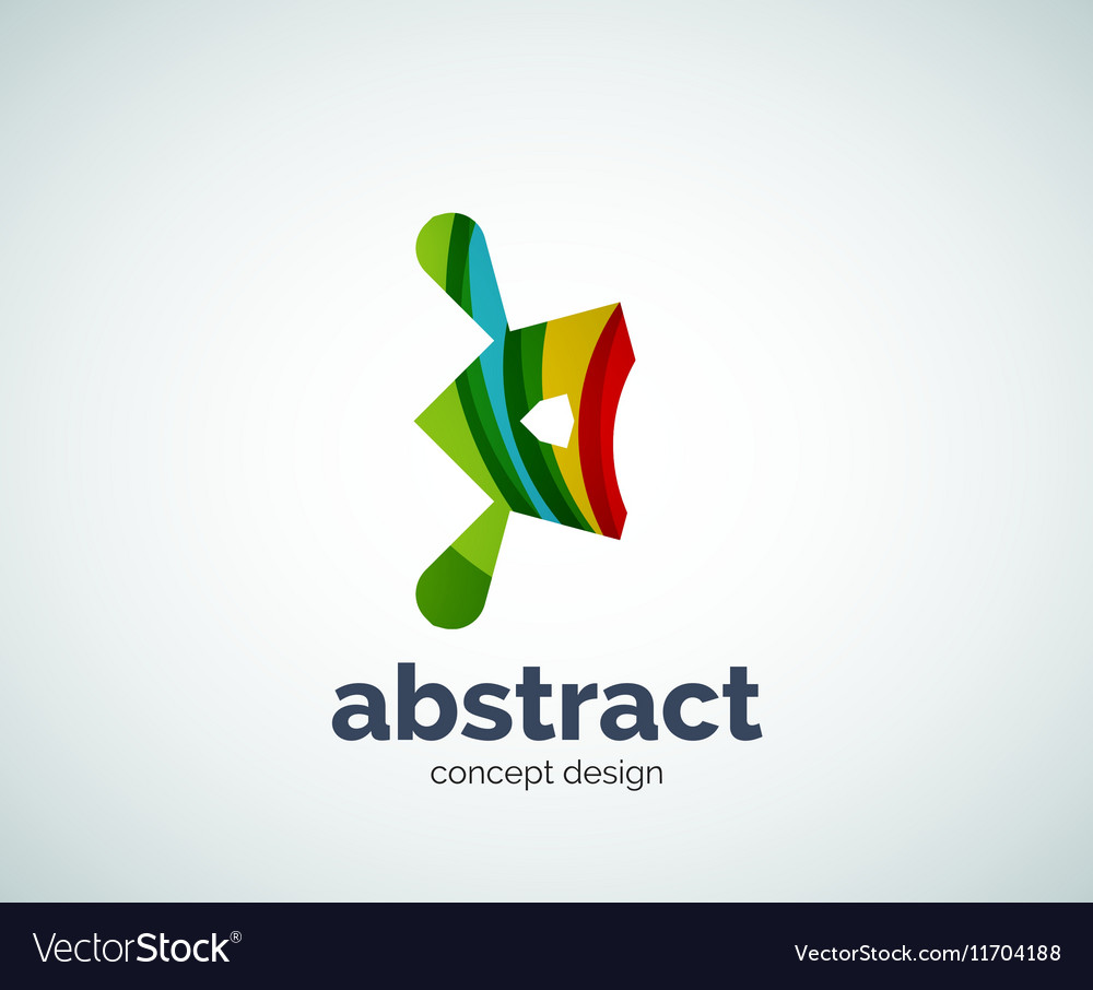 Abstruse shape logo template