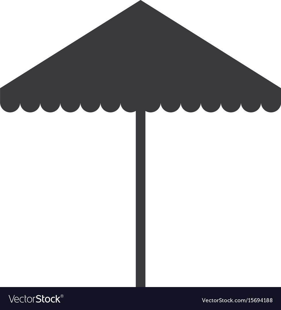 Beach umbrella isolated icon