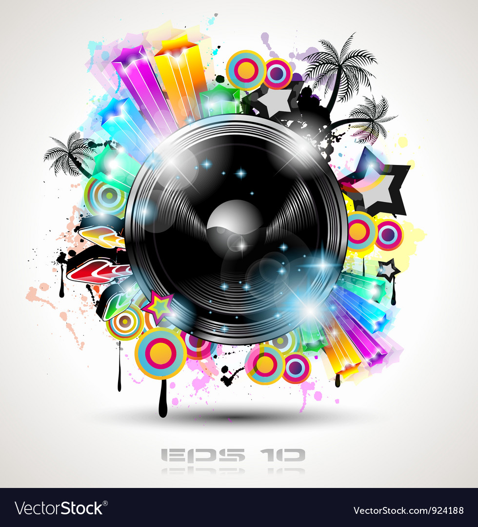 Disco poster Royalty Free Vector Image - VectorStock