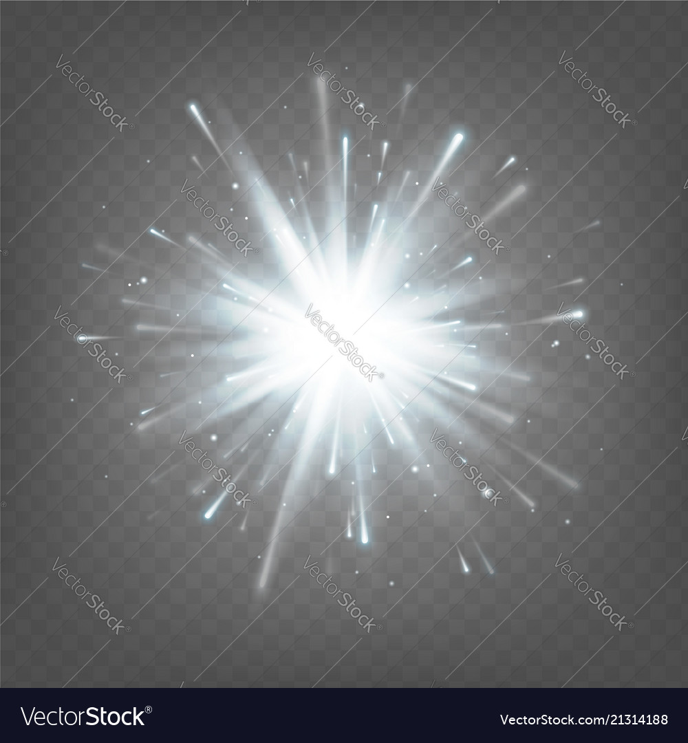 Stock white explosion isolated