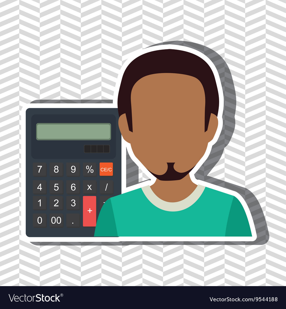 User calculator design Royalty Free Vector Image