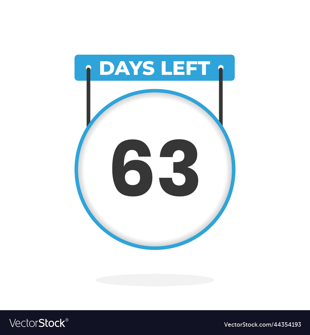 63 days left countdown for sales promotion