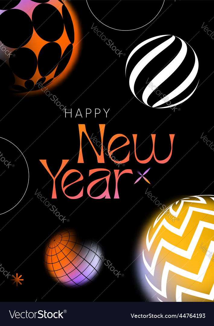 Happy new year 2022 abstract blur decoration card vector image Happy new year 2022 abstract blur decoration card