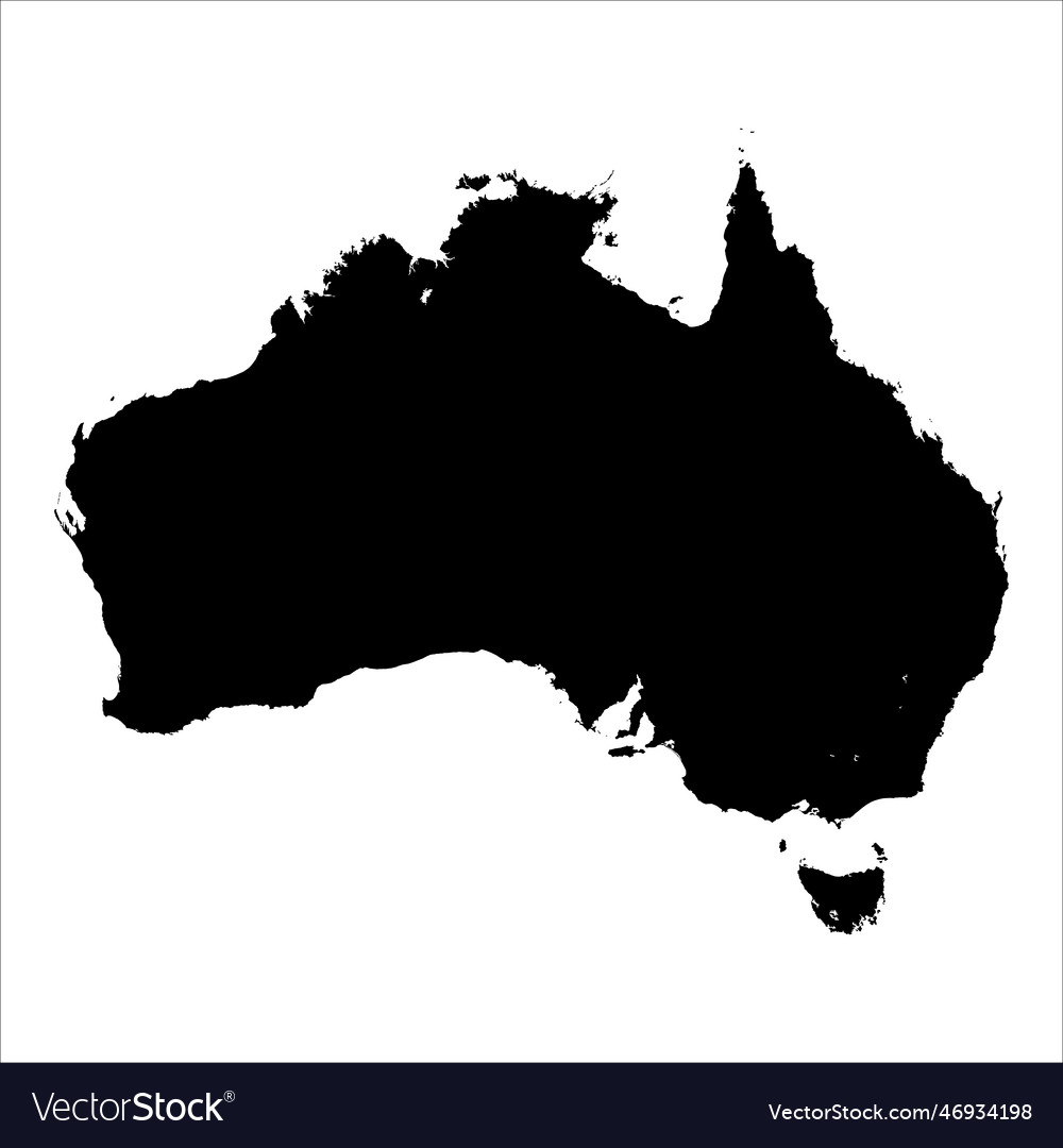 High detailed map australia new map 2023 Vector Image