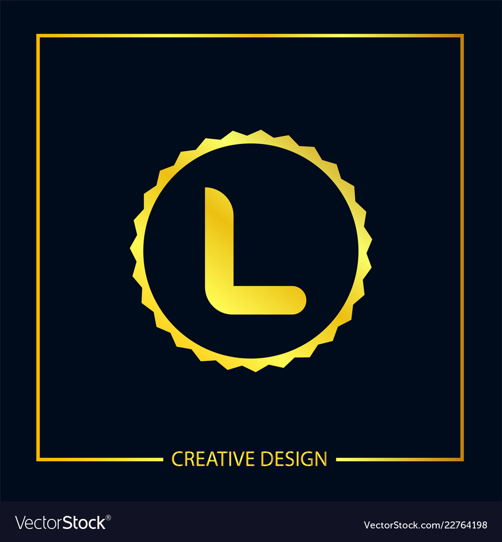 Initial letter l logo template design