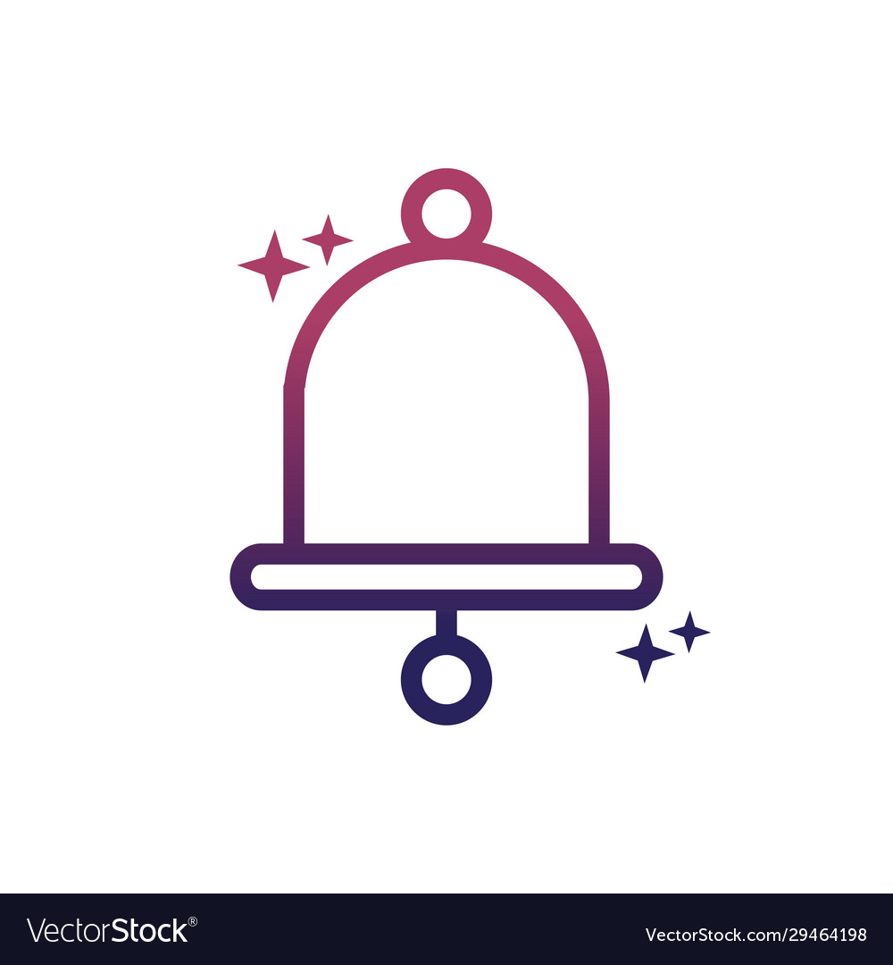 Notification bell social media gradient style icon