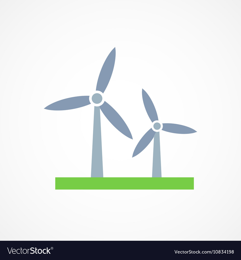 Wind turbine icon Royalty Free Vector Image - VectorStock