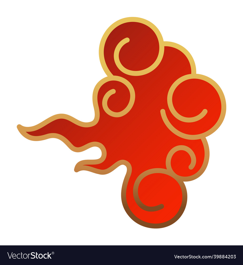 Chinese cloud traditional china decoration clouds Vector Image