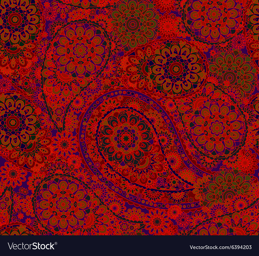 India ornament paisley and mehndi designs