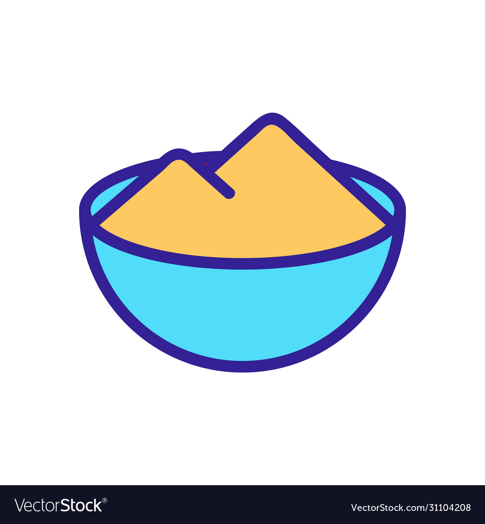 Bowl salt icon outline