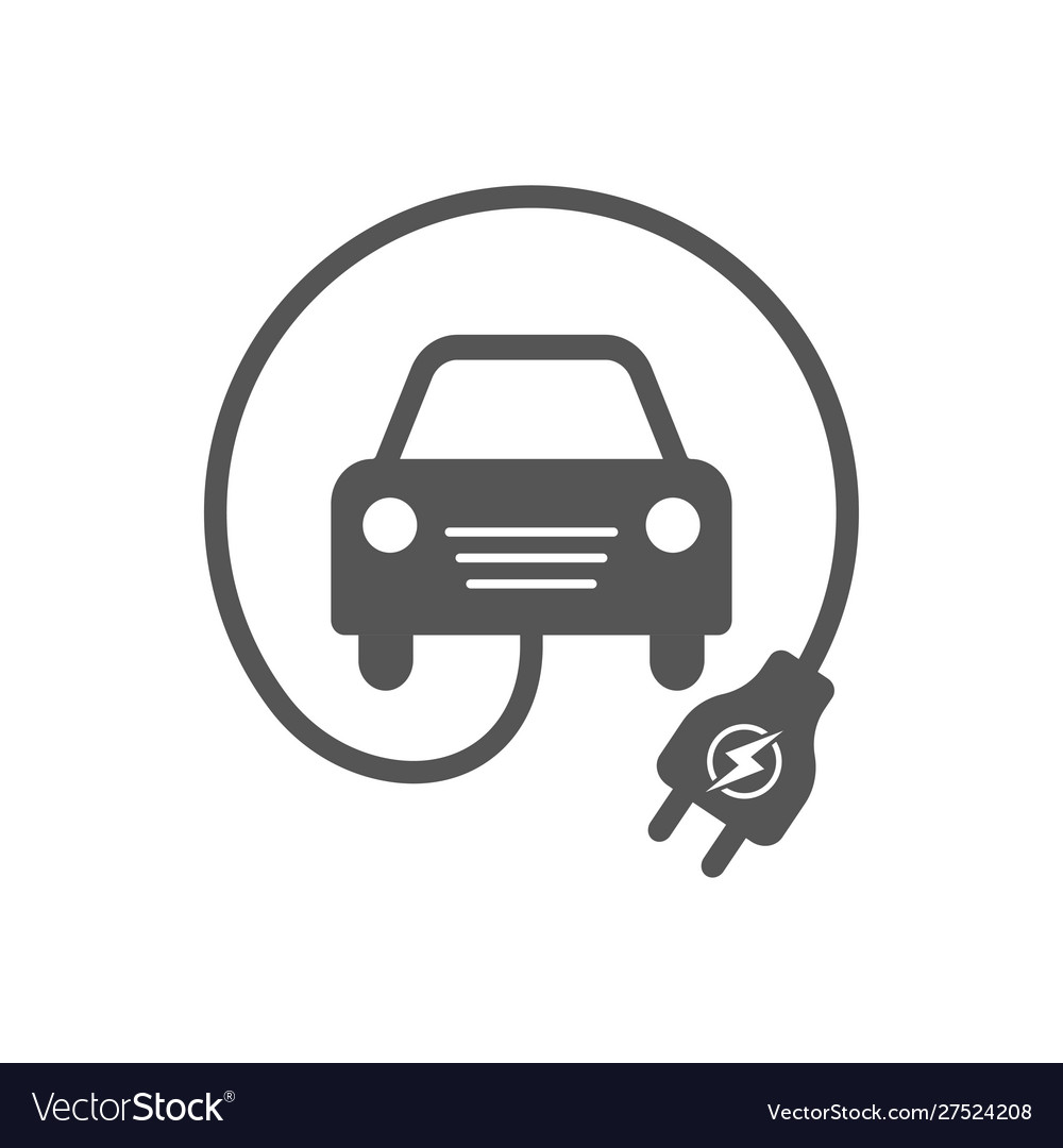 Electrocar simple related icon for video