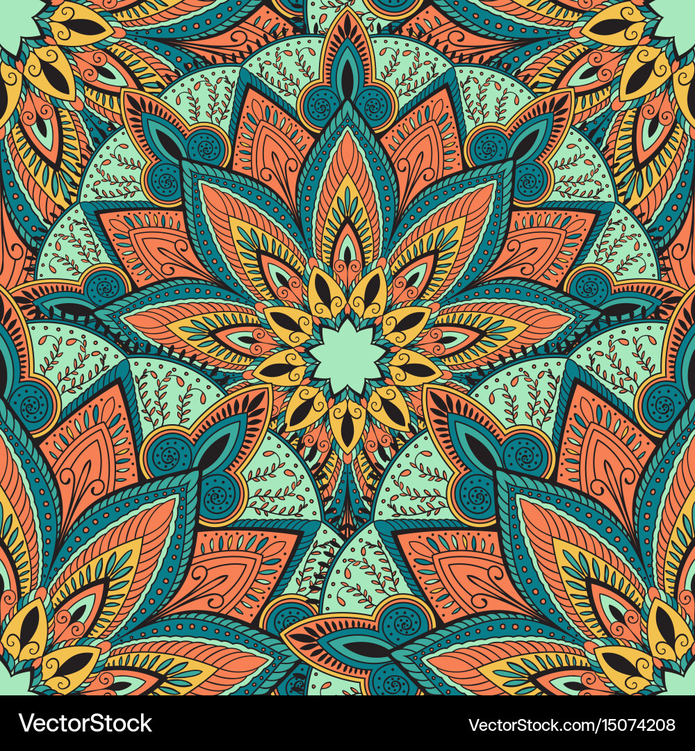 Seamless pattern with abstract ornament Royalty Free Vector
