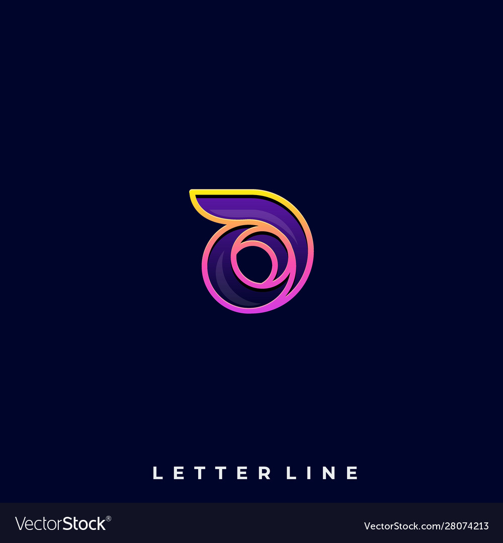 Abstract letter design template Royalty Free Vector Image