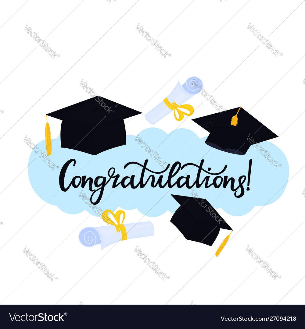 Academic mortarboard with tassel university Vector Image