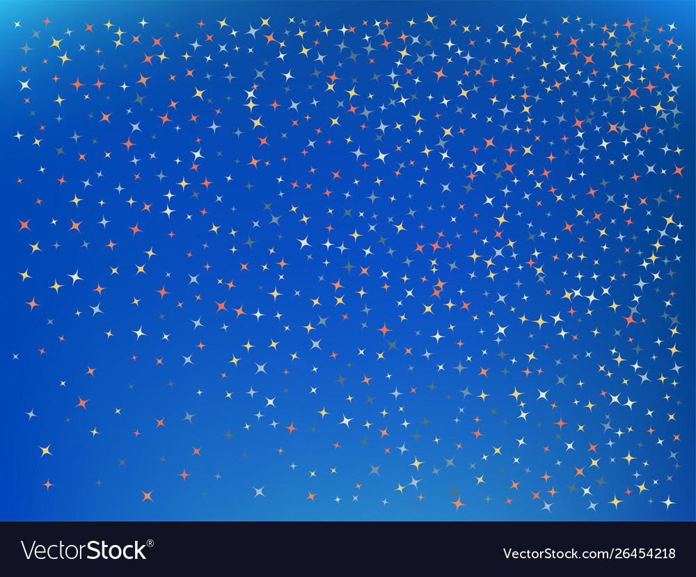 Azure color background stars confetti