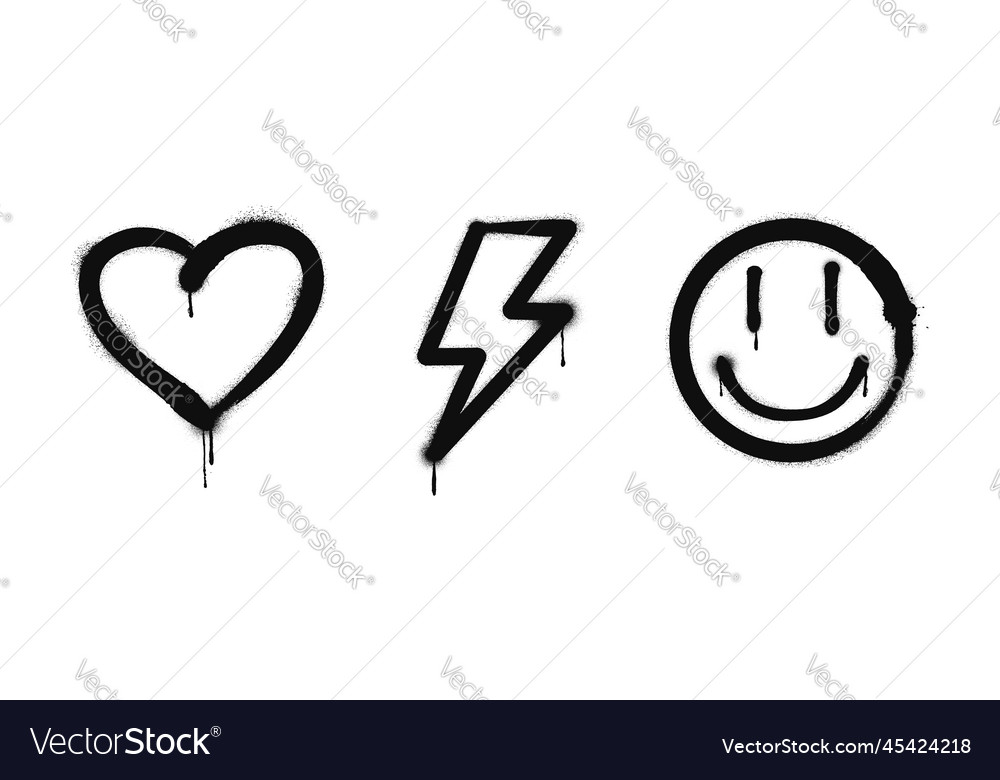 Painted graffiti spray pattern vector image Painted graffiti spray pattern