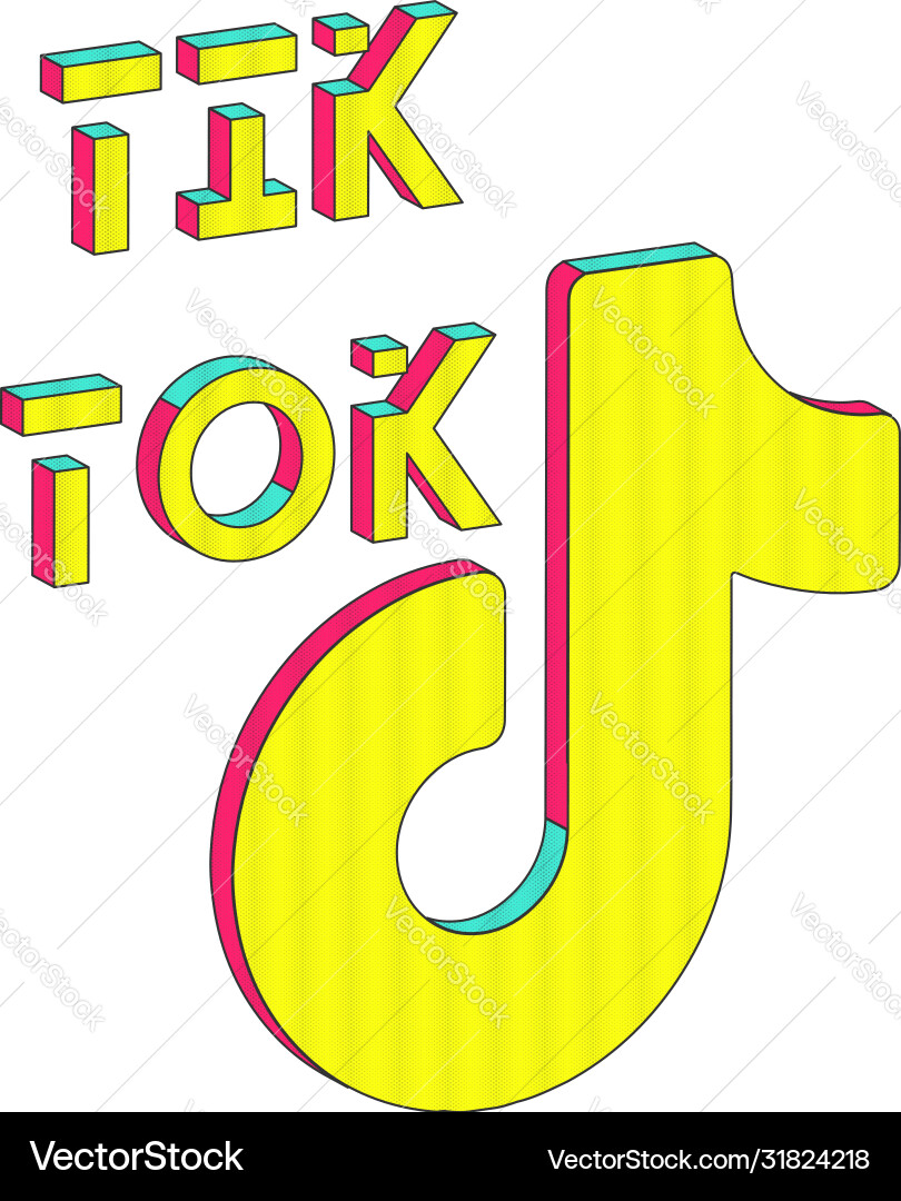 Tiktok Royalty Free Vector Image Vectorstock