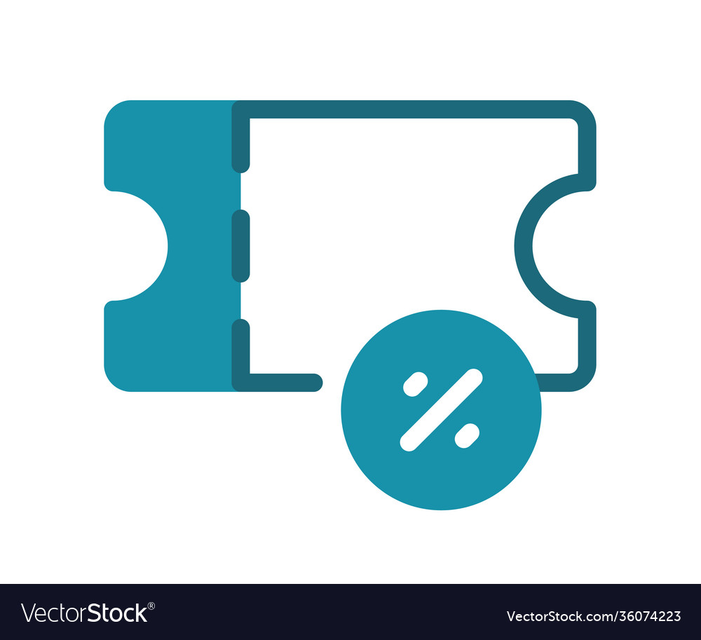 Gutschein-Rabatt Prozent einzelne isolierte Ikone