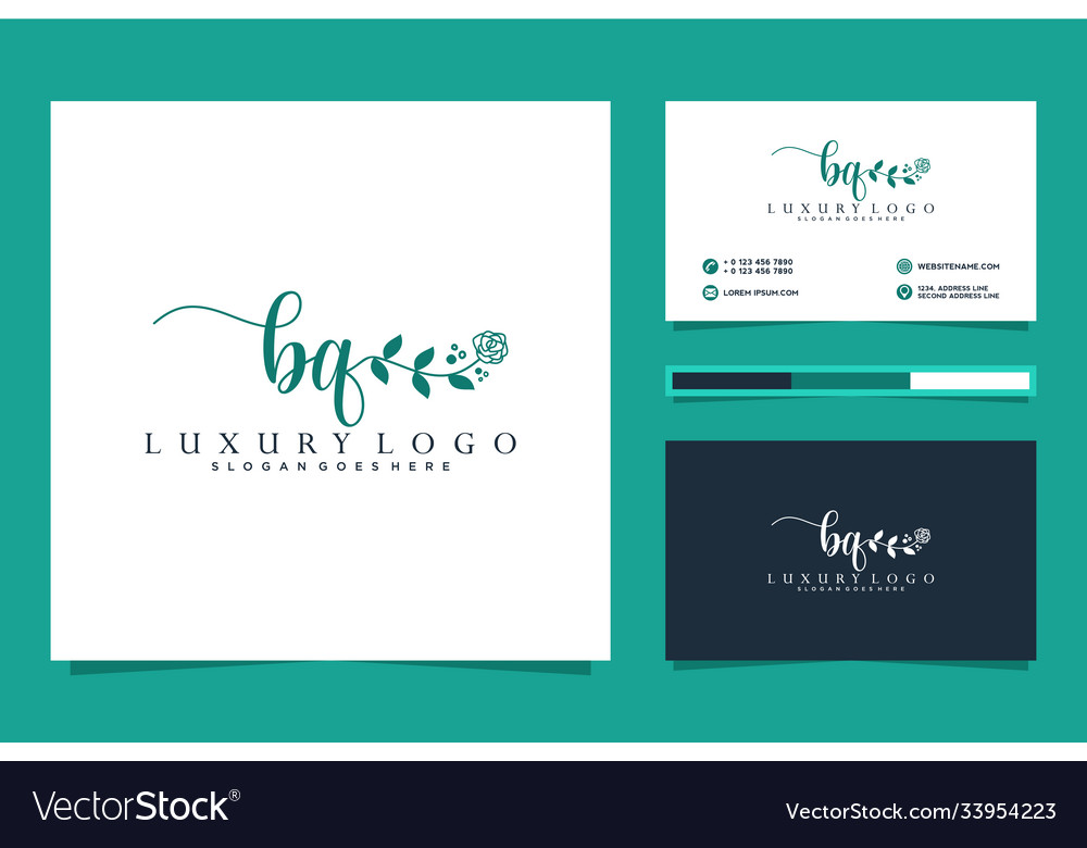 Initial bq feminine logo collections and business