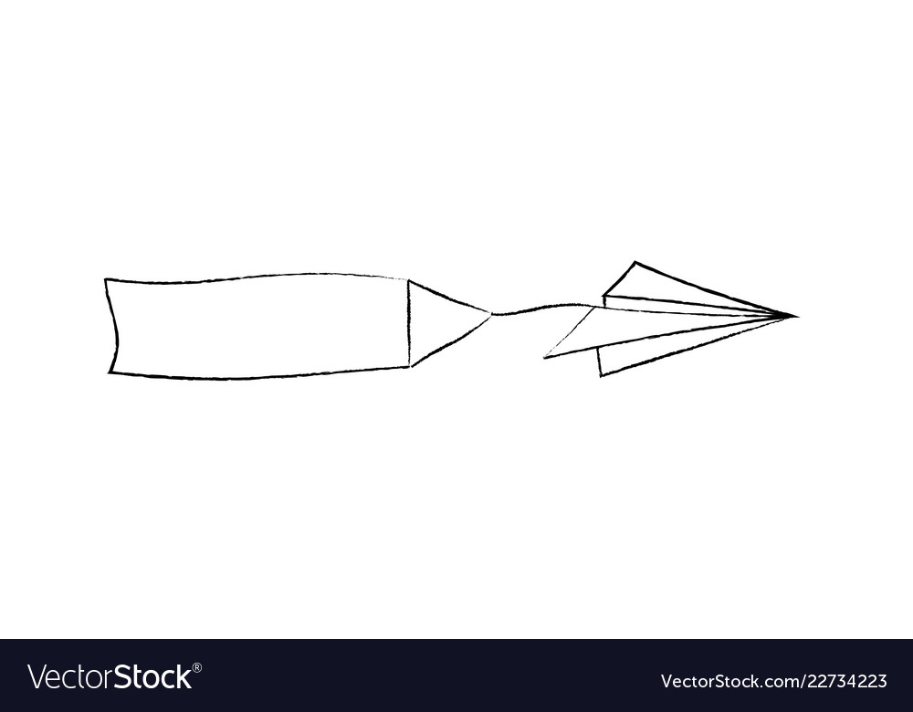 Paper Airplane And Blank Advertising Banner Vector Image