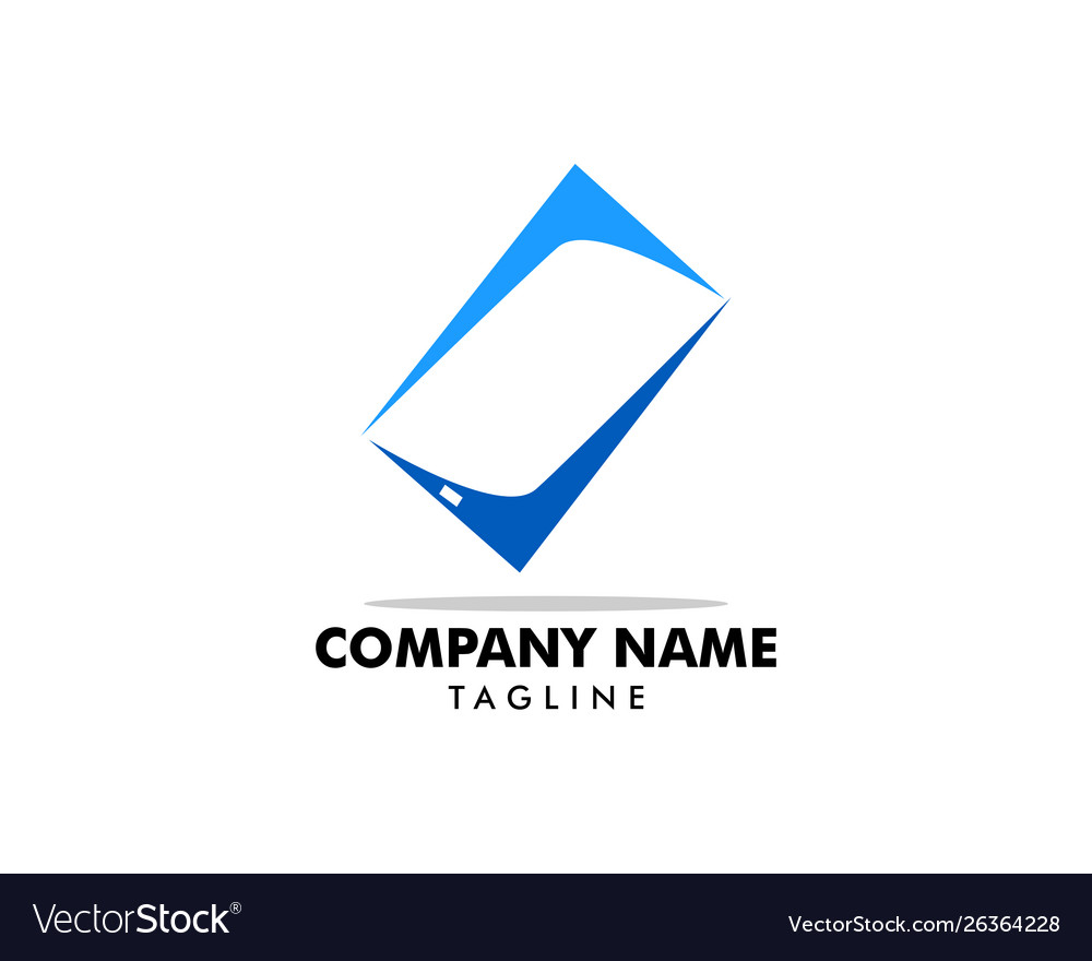 Check mobile logo template design