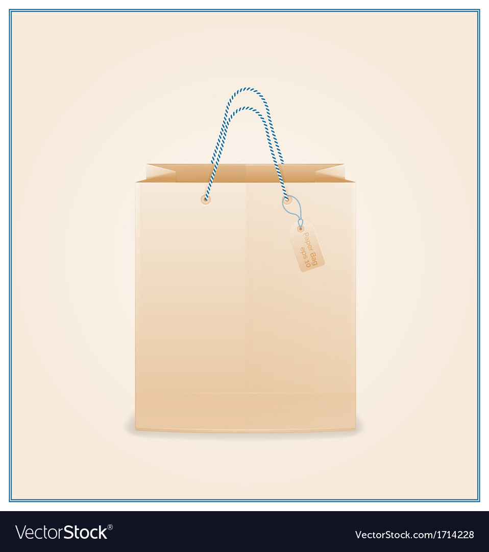 Craft paper shopping bag