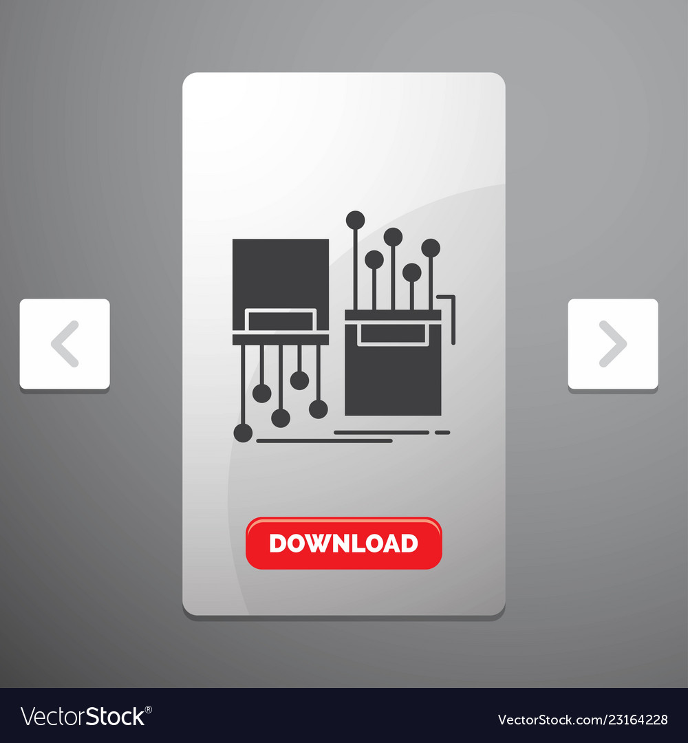 Digitale Faser elektronische Spur Kabel Glyphen Symbol