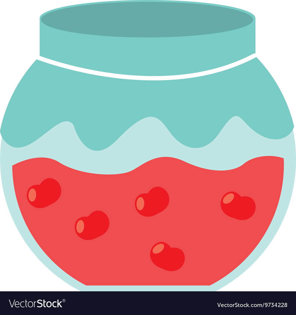 Fruit jam isolated icon design