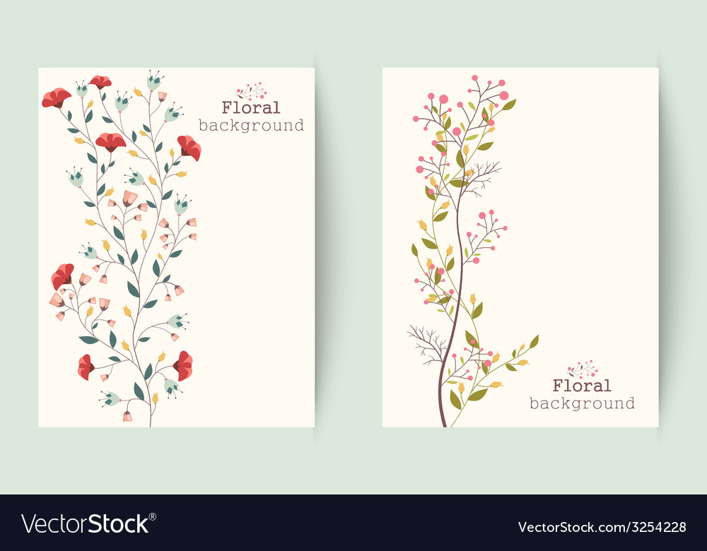 Retro flower background