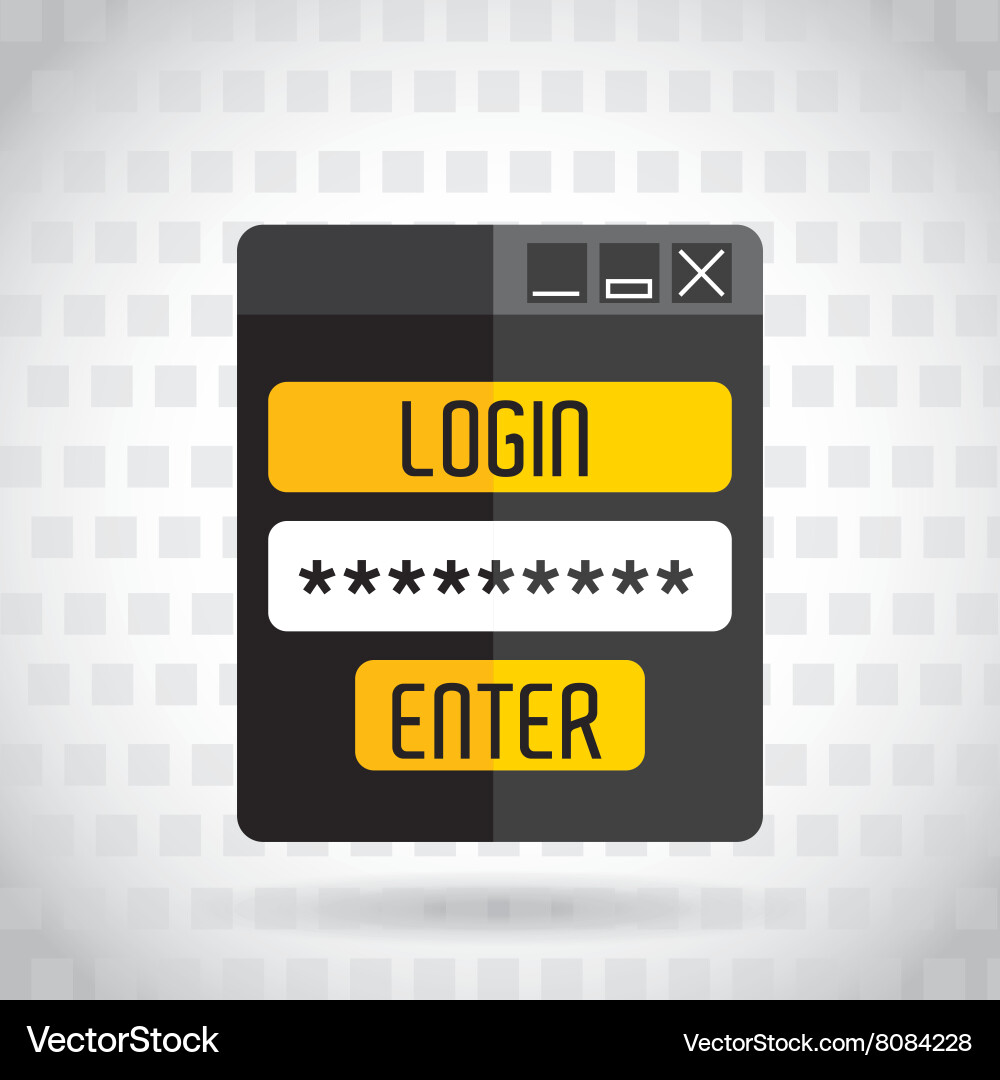 Security system design Royalty Free Vector Image