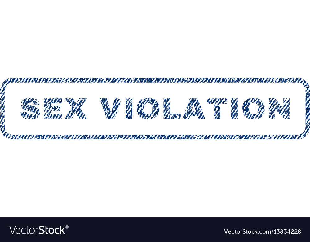 Sex Violation Textile Stamp Royalty Free Vector Image