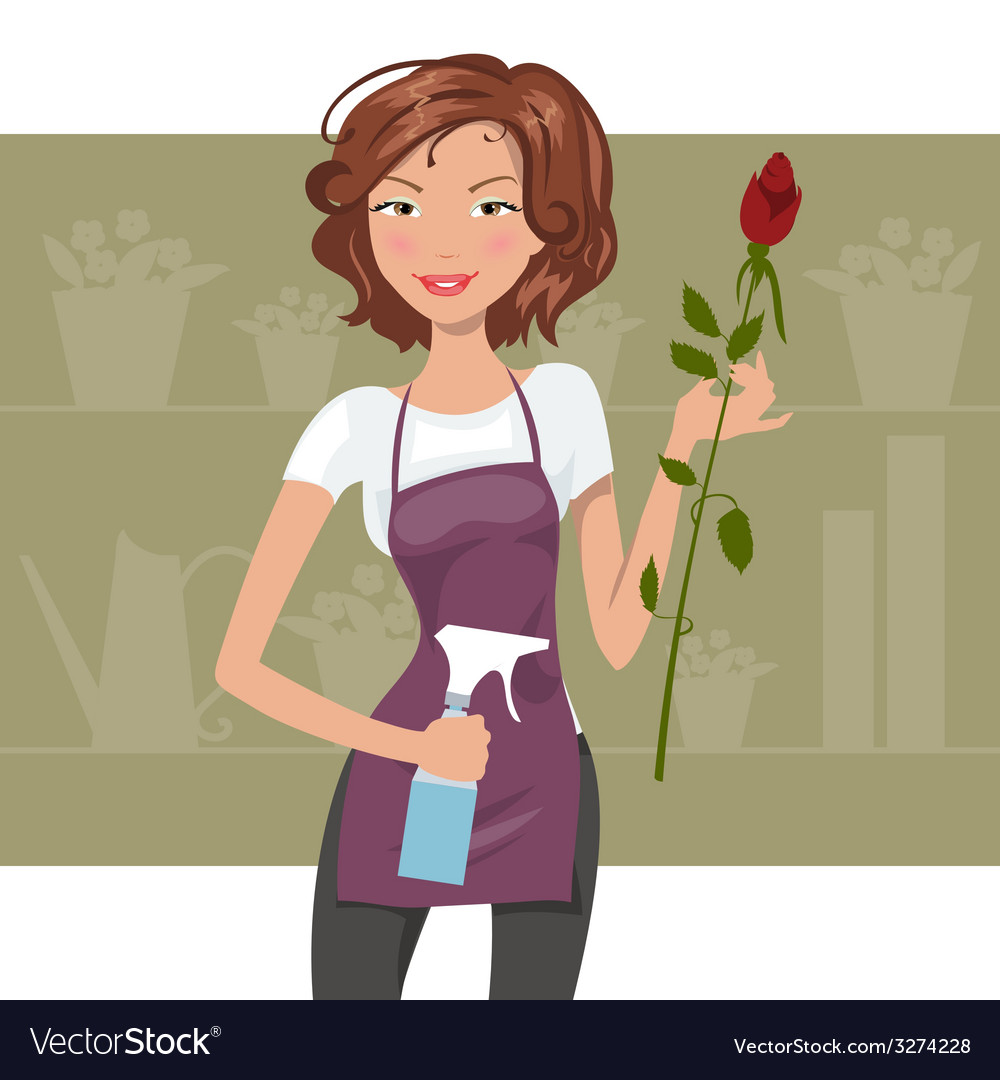 Woman florist