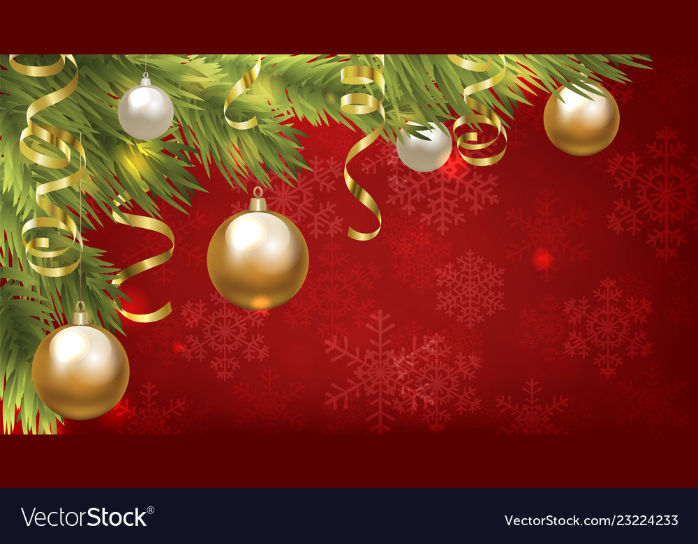 Christmas baubles Royalty Free Vector Image - VectorStock