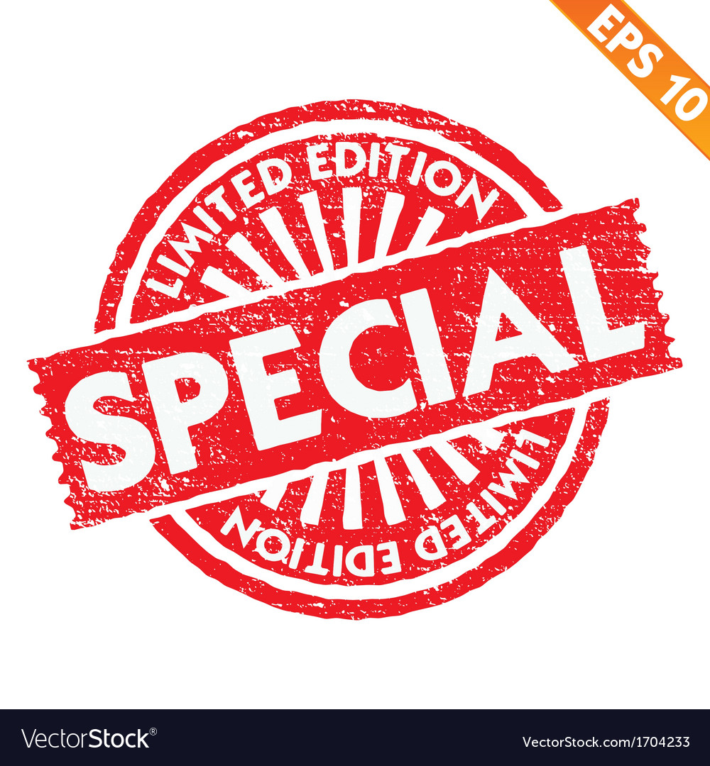 Stamp sticker limited collection - - EPS10 Vector Image