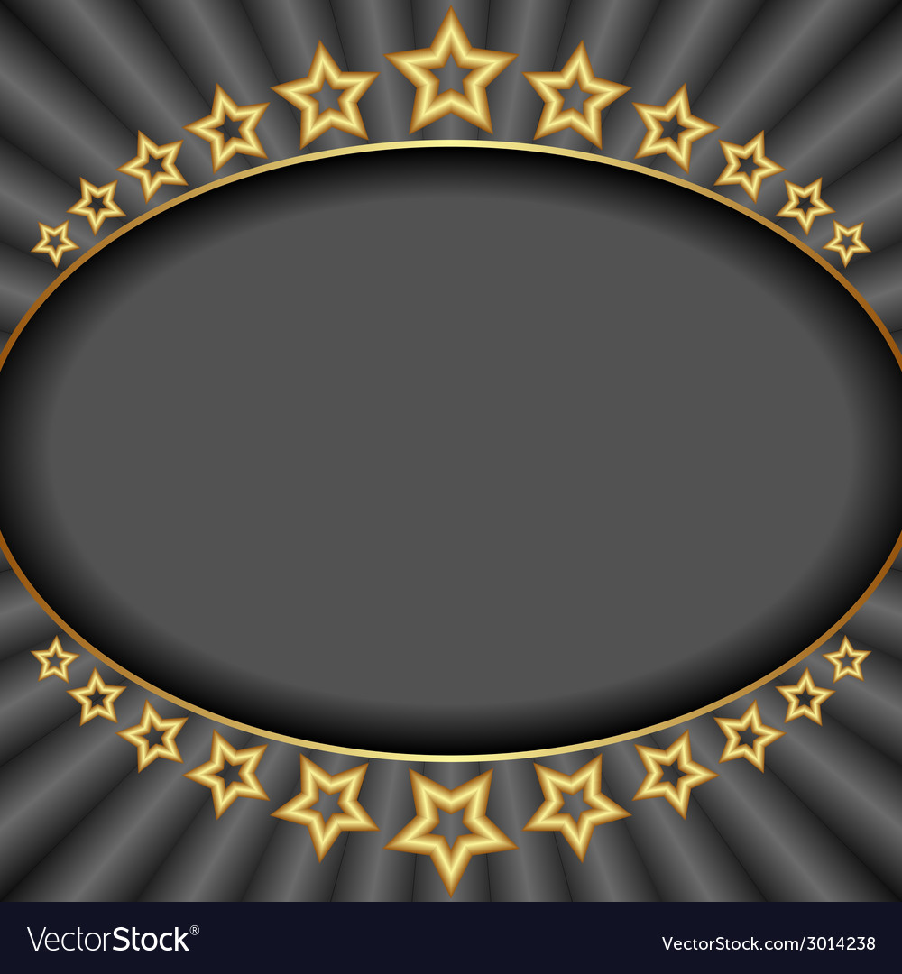 Dark background with stars and rays Royalty Free Vector