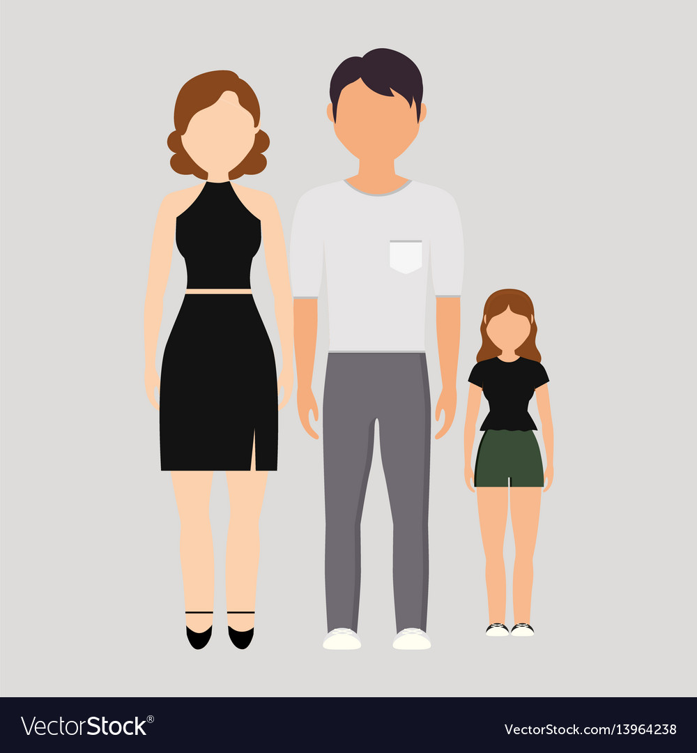 Family cartoon icon