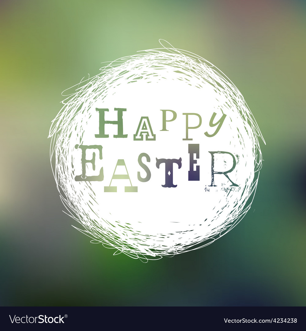 Happy easter mesh card
