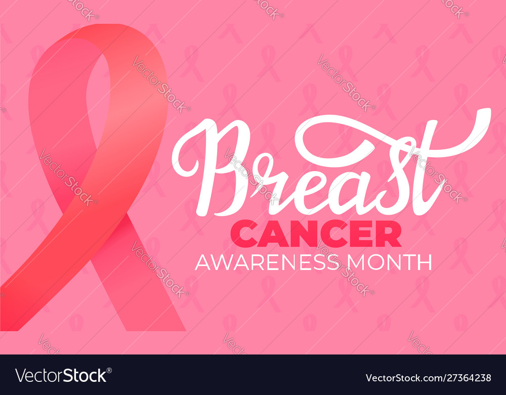 National breast cancer awareness month banner Vector Image