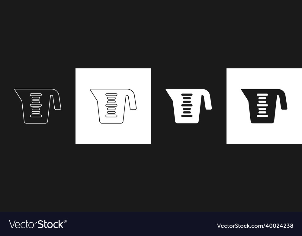 Set measuring cup to measure dry and liquid food