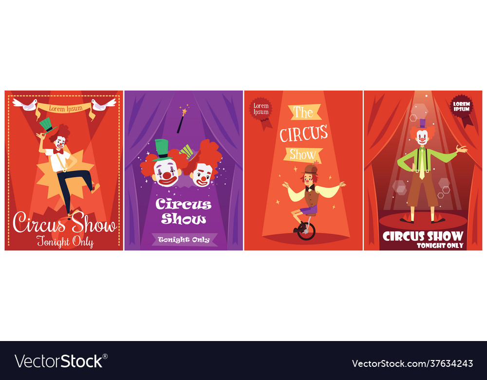 Design posters for fun circus show