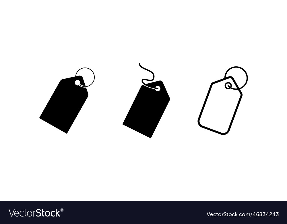 Price tag icons collection Royalty Free Vector Image