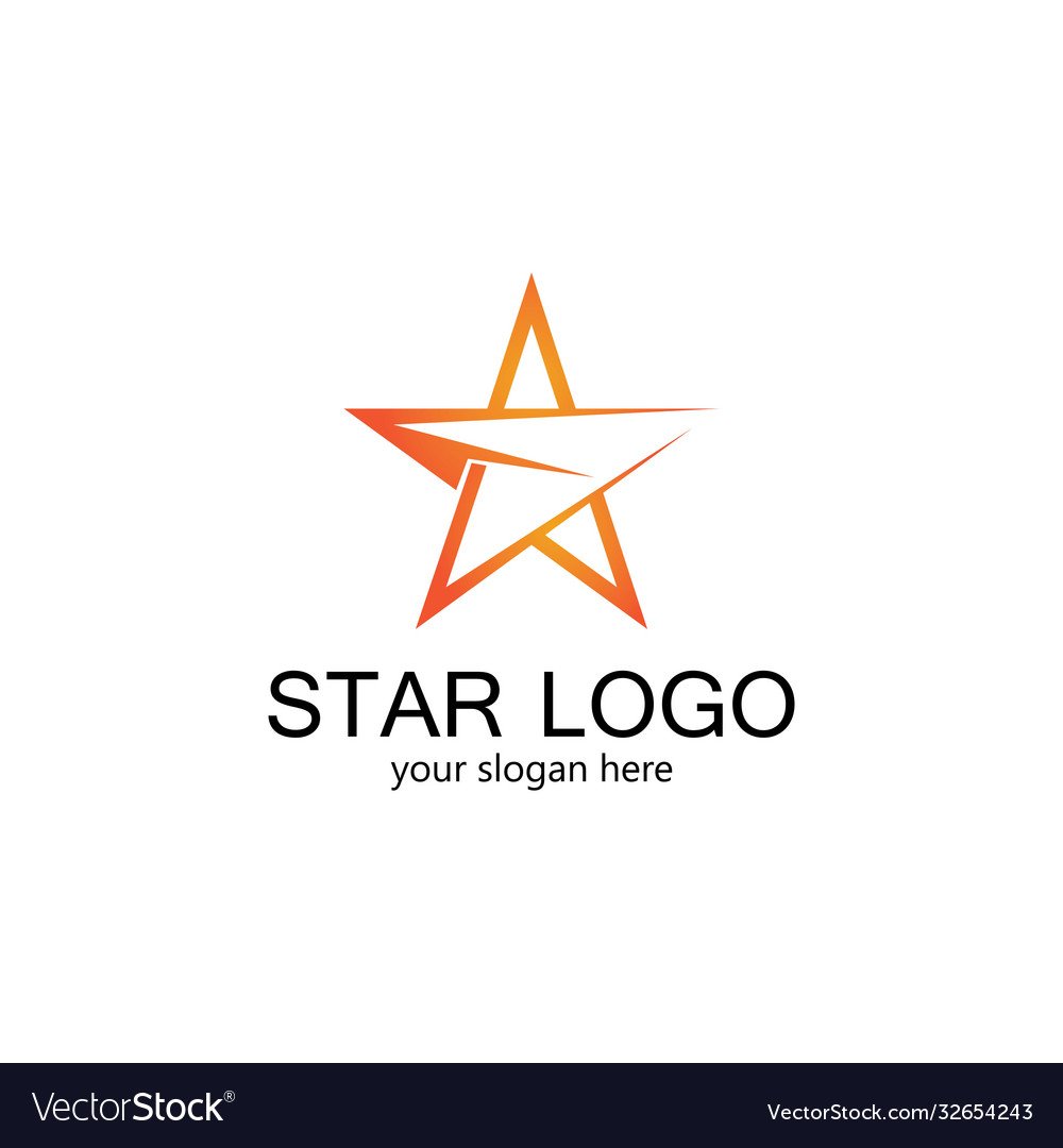 Star logo template icon Royalty Free Vector Image